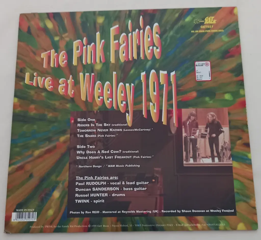 The Pink Fairies, Live At Weeley 1971 Image 1++