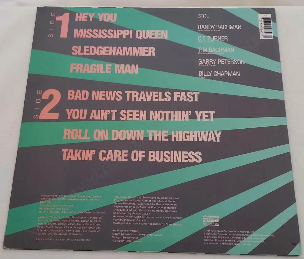 Bachman-Turner Overdrive, Live! Live! Live! Image 1++