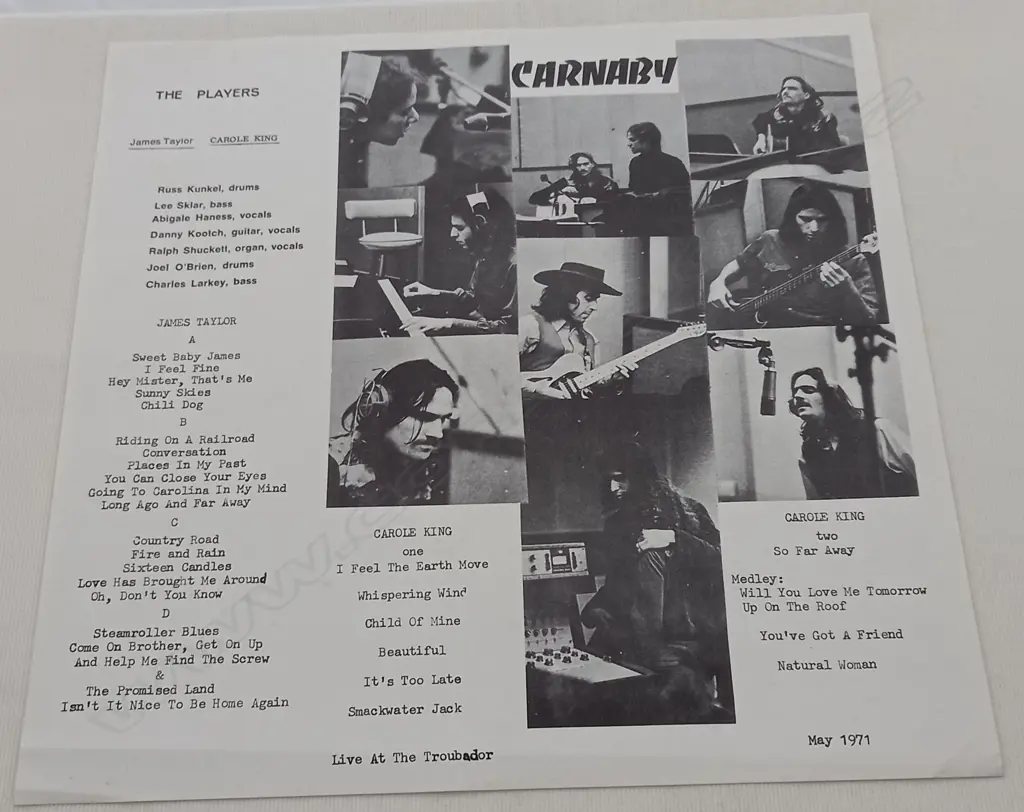 Carole King / James Taylor (2), A King And Two James Image 1++