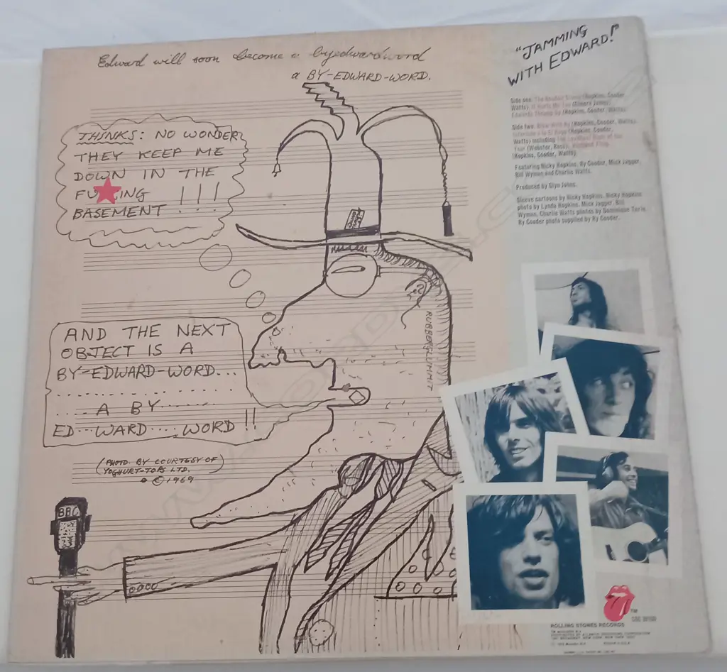 Nicky Hopkins, Ry Cooder, Mick Jagger, Bill Wyman, Charlie Watts, Jamming With Edward! Image 1++