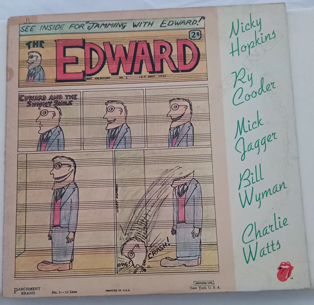 Nicky Hopkins, Ry Cooder, Mick Jagger, Bill Wyman, Charlie Watts, Jamming With Edward! Image 1++