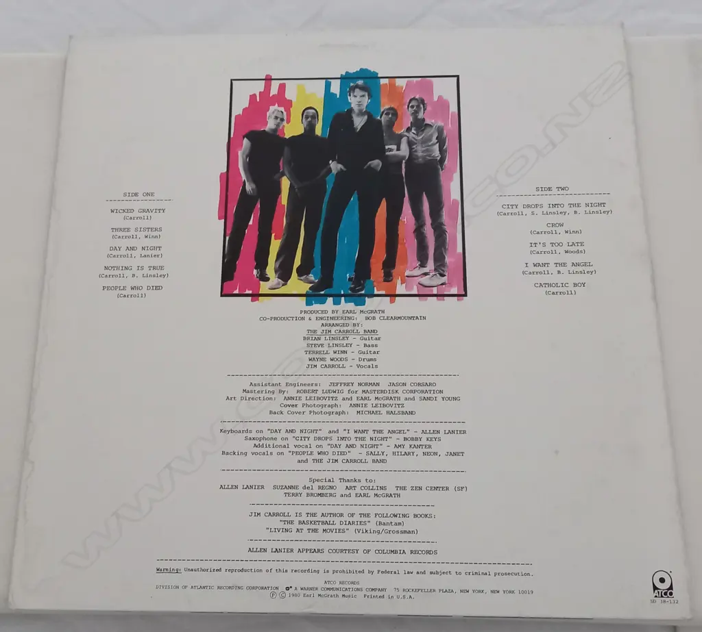 The Jim Carroll Band, Catholic Boy Image 1++