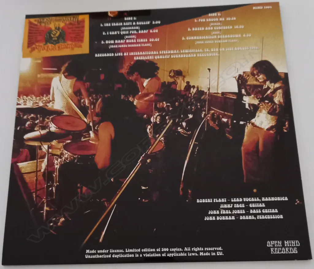 Led Zeppelin, Live At Texas International Pop Festival August 1969 Image 1++