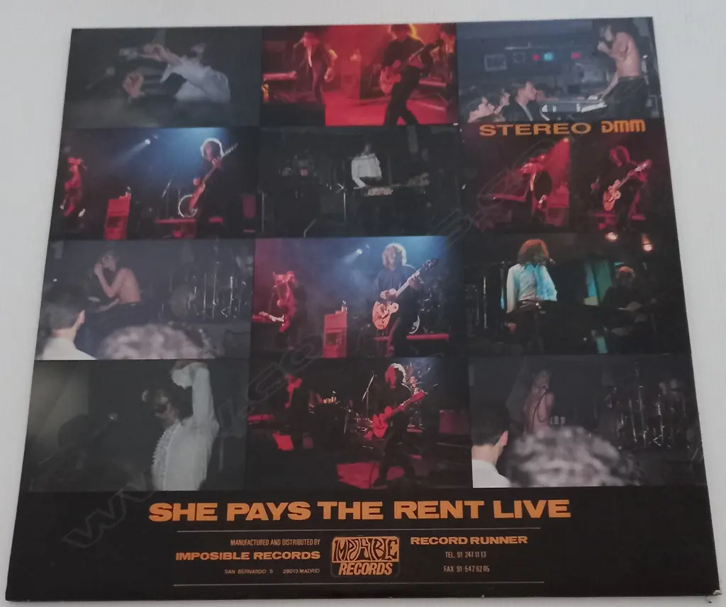Lyres, She Pays The Rent Live Image 1++