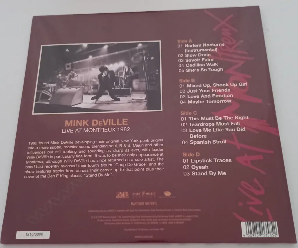Mink DeVille, Live at Montreux Image 1++