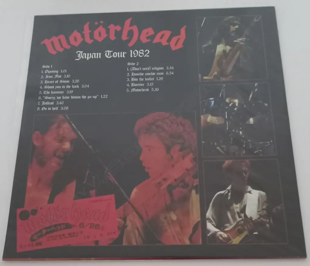 Motorhead, First Bomber In Japan Image 1++