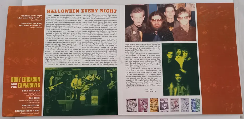 Roky Erickson And The Explosives, Halloween (Recorded Live 1979-81) Image 1++