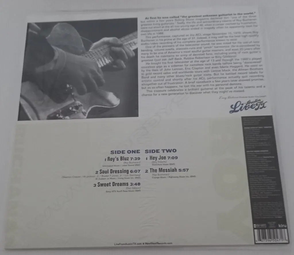 Roy Buchanan, Live From Austin Tx Image 1++