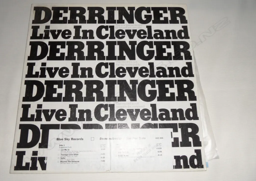 Derringer (2), Live In Cleveland Image 1++