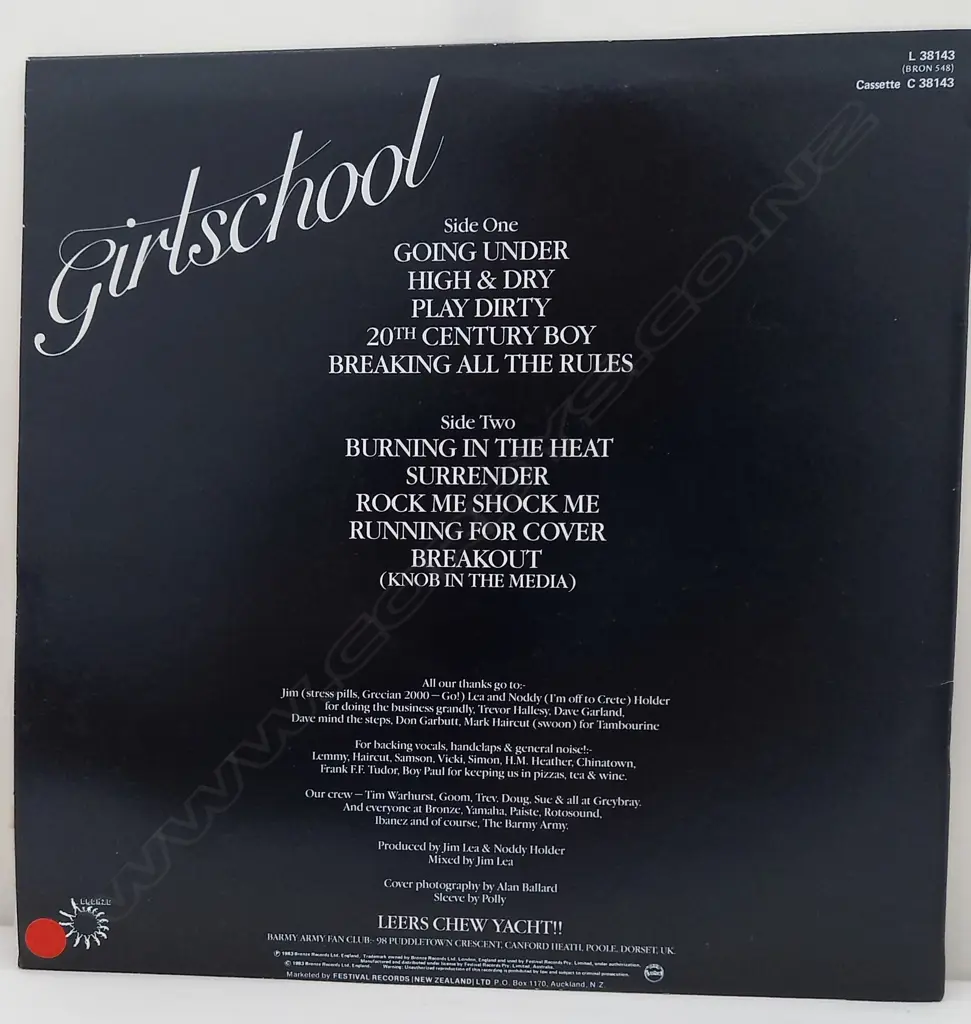 Girlschool, Play Dirty Image 1++