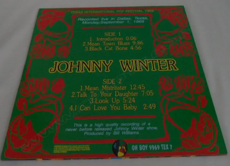 Johnny Winter, Texas International Pop Festival Image 1++