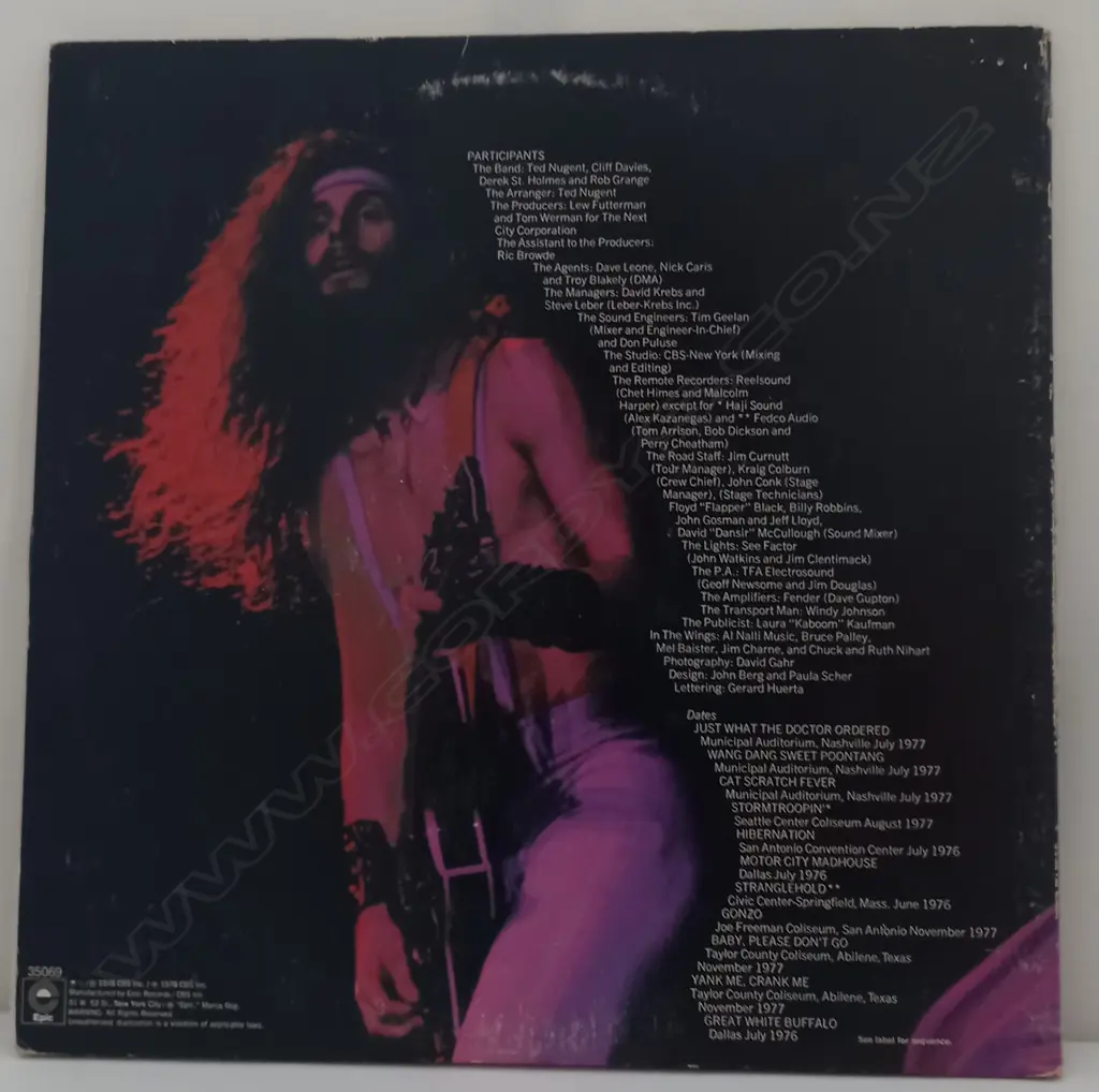 Ted Nugent, Double Live Gonzo! Image 1++