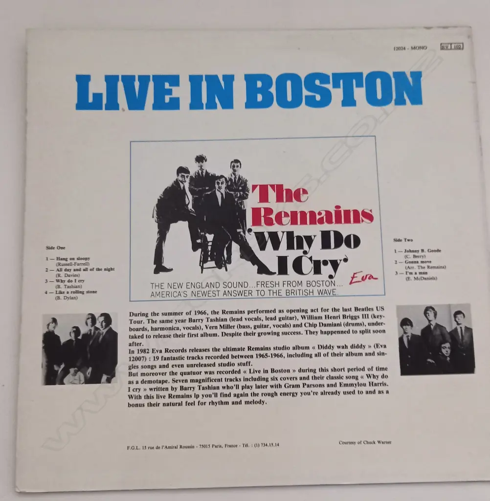 The Remains, Live In Boston Image 1++