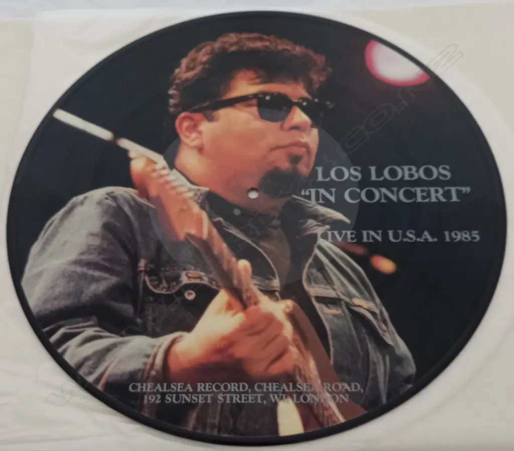 Los Lobos, "In Concert" Live In U.S.A. 1985 picture disc only Image 1++