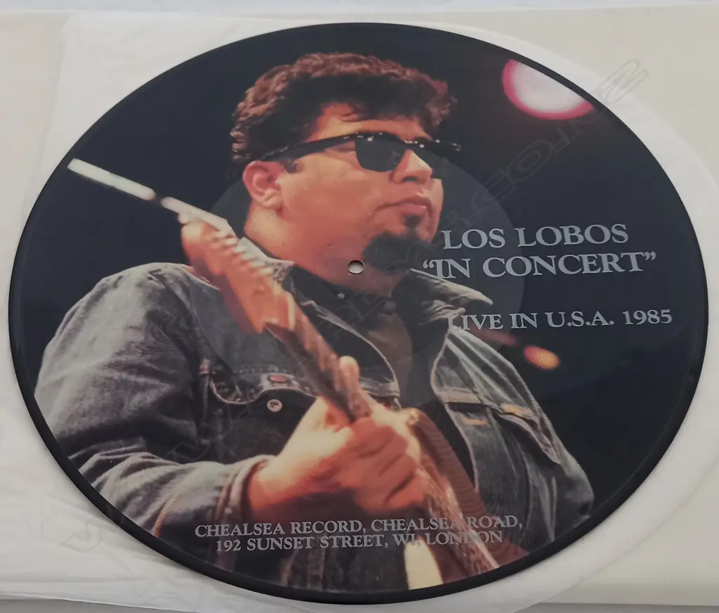 Los Lobos, "In Concert" Live In U.S.A. 1985 picture disc only Image 1++