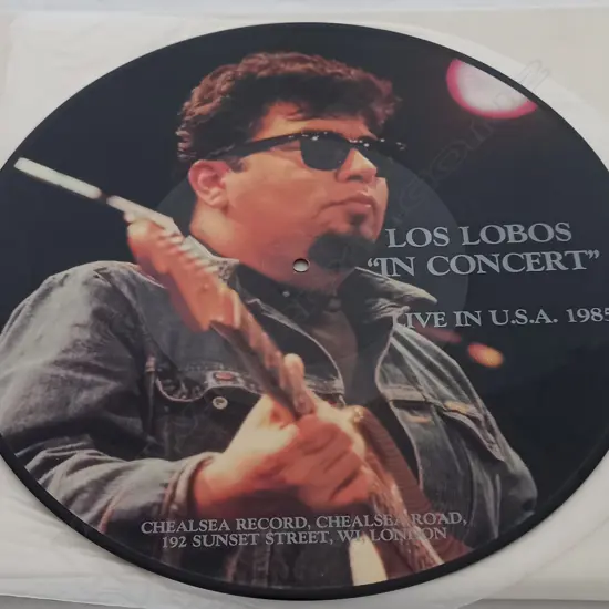 Los Lobos, "In Concert" Live In U.S.A. 1985 picture disc only