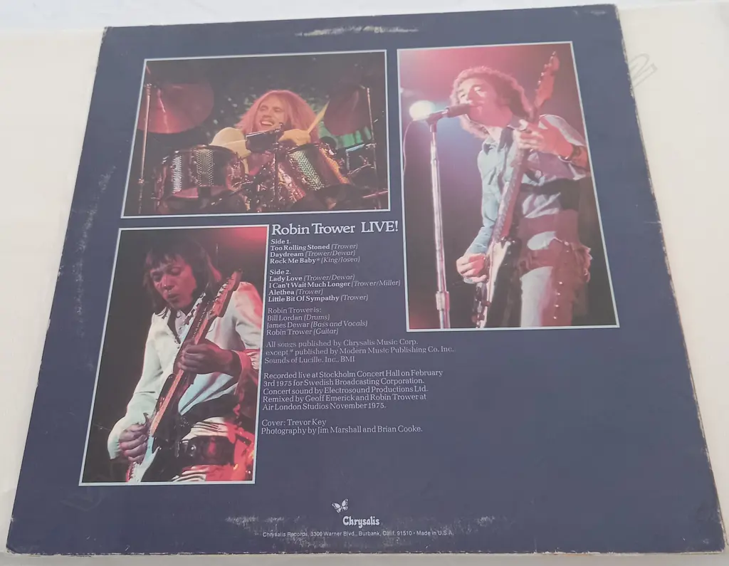 Robin Trower, Robin Trower Live! Image 1++