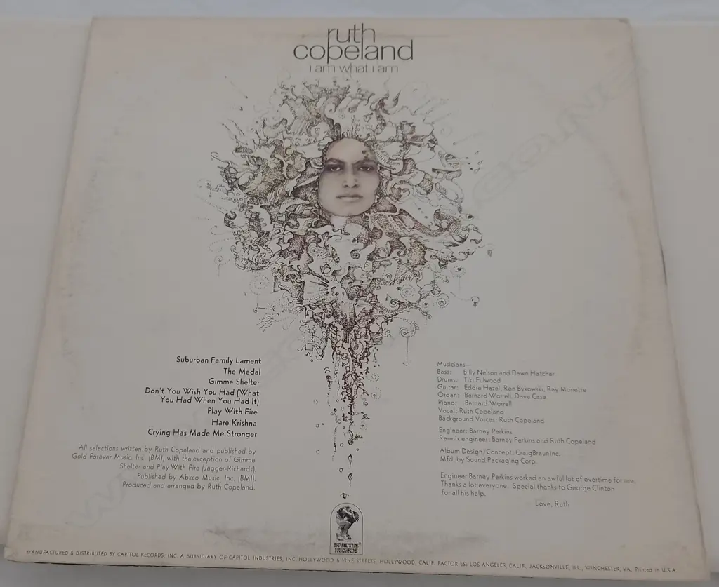 Ruth Copeland, I Am What I Am Image 1++