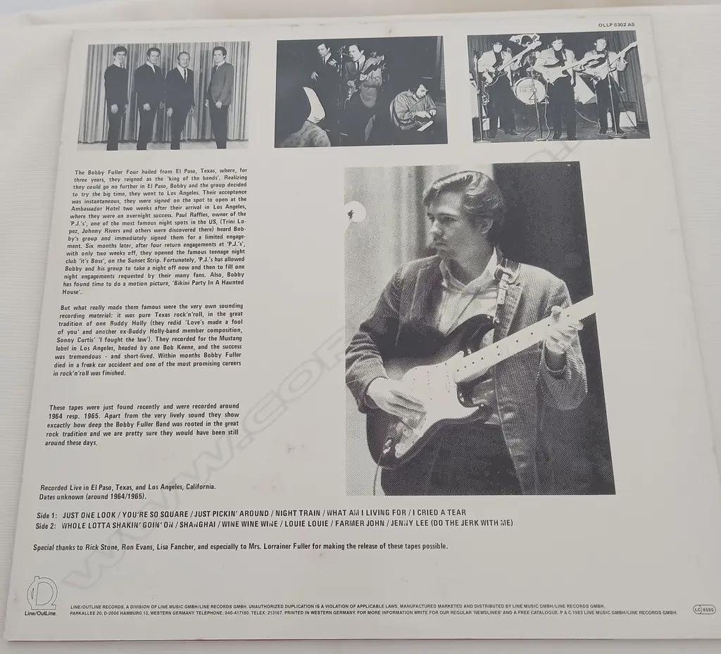 The Bobby Fuller Four, Live On Stage Image 1++