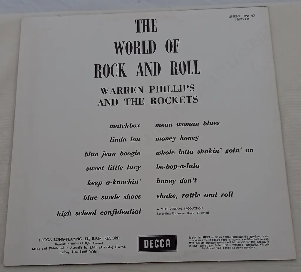 Warren Phillips And The Rockets, The World Of Rock And Roll Image 1++
