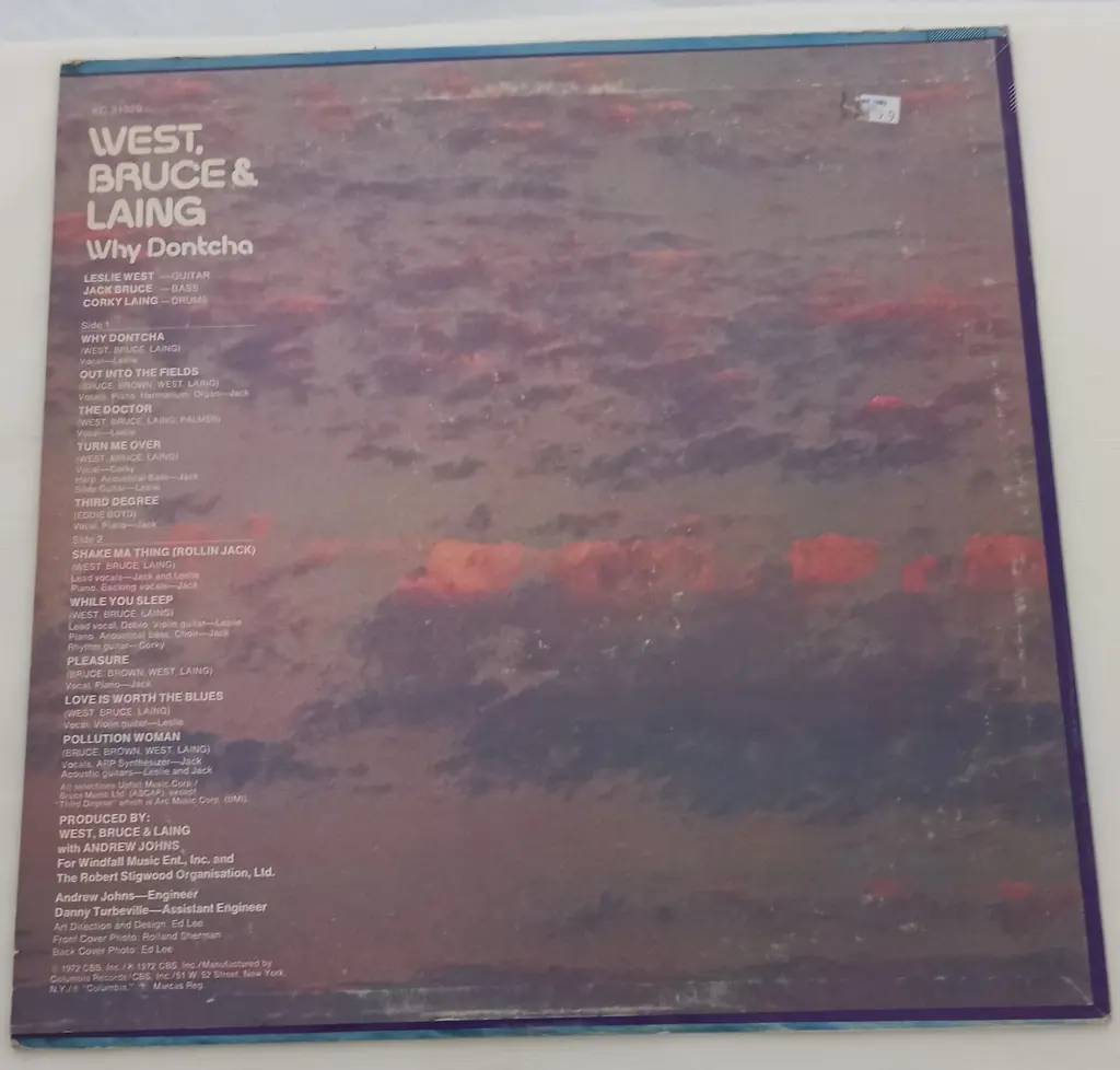 West, Bruce & Laing, Why Dontcha Image 1++