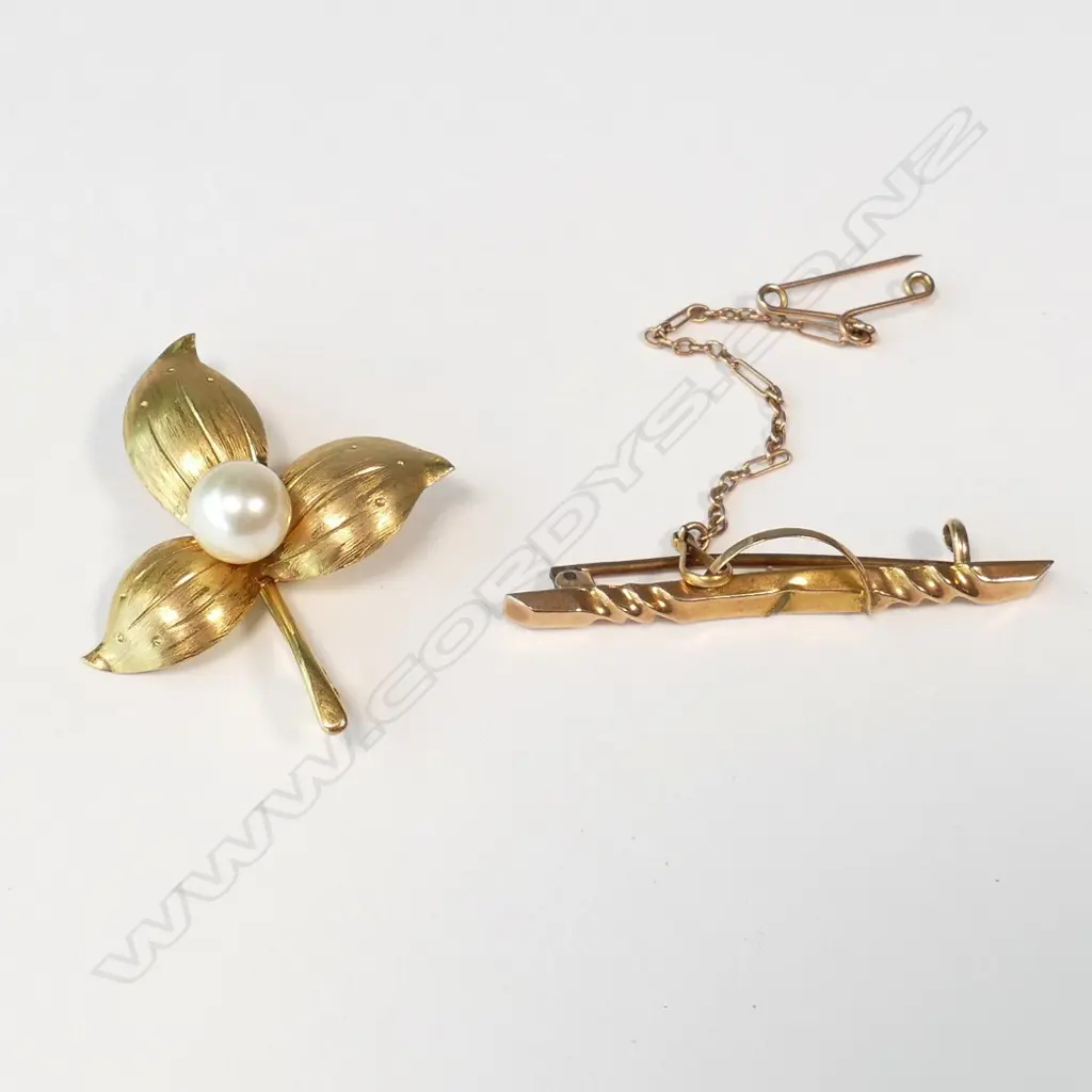 14CT GOLD BROOCH/9CT GOLD BROOCH Image 1++