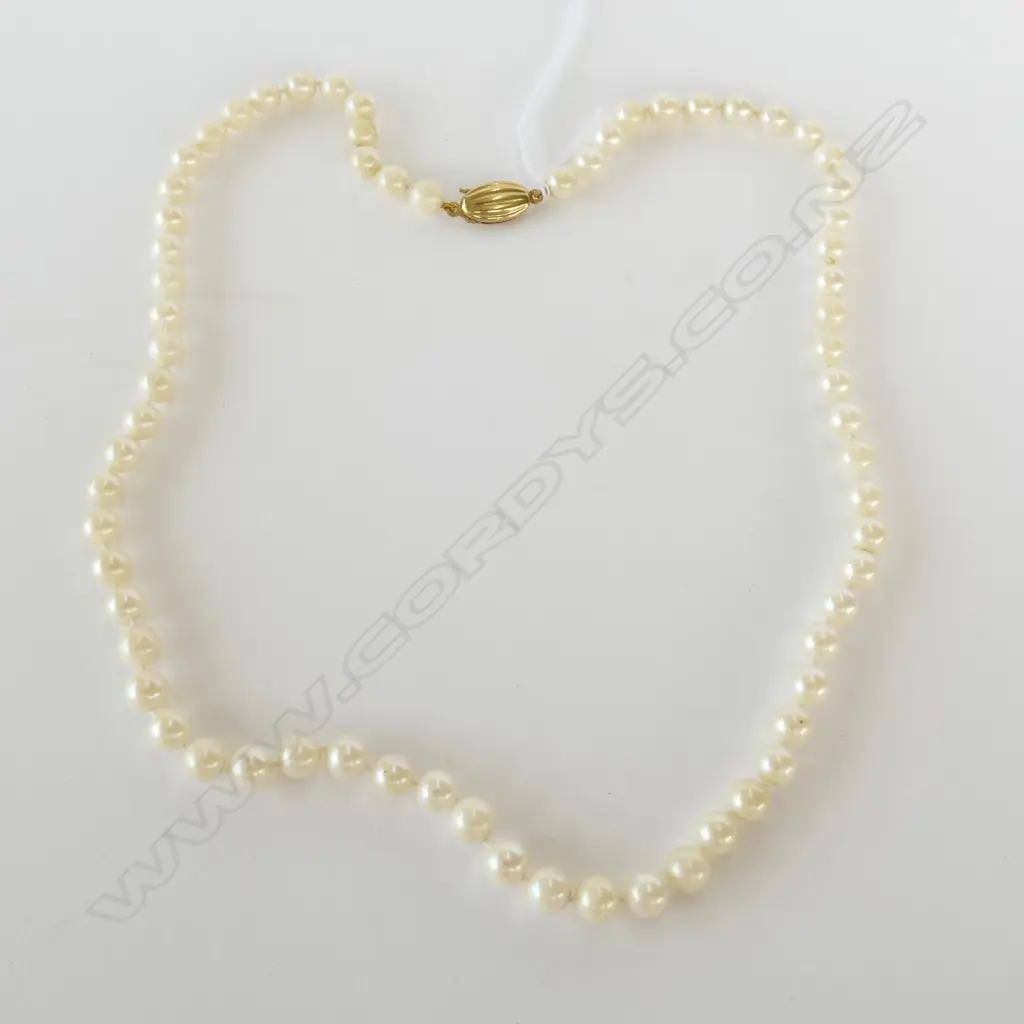 CULTURED PEARL NECKLACE (RETAIL REPLACEMENT $1195) Image 1++