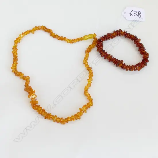 BALTIC AMBER NECKLACE & BRACELET