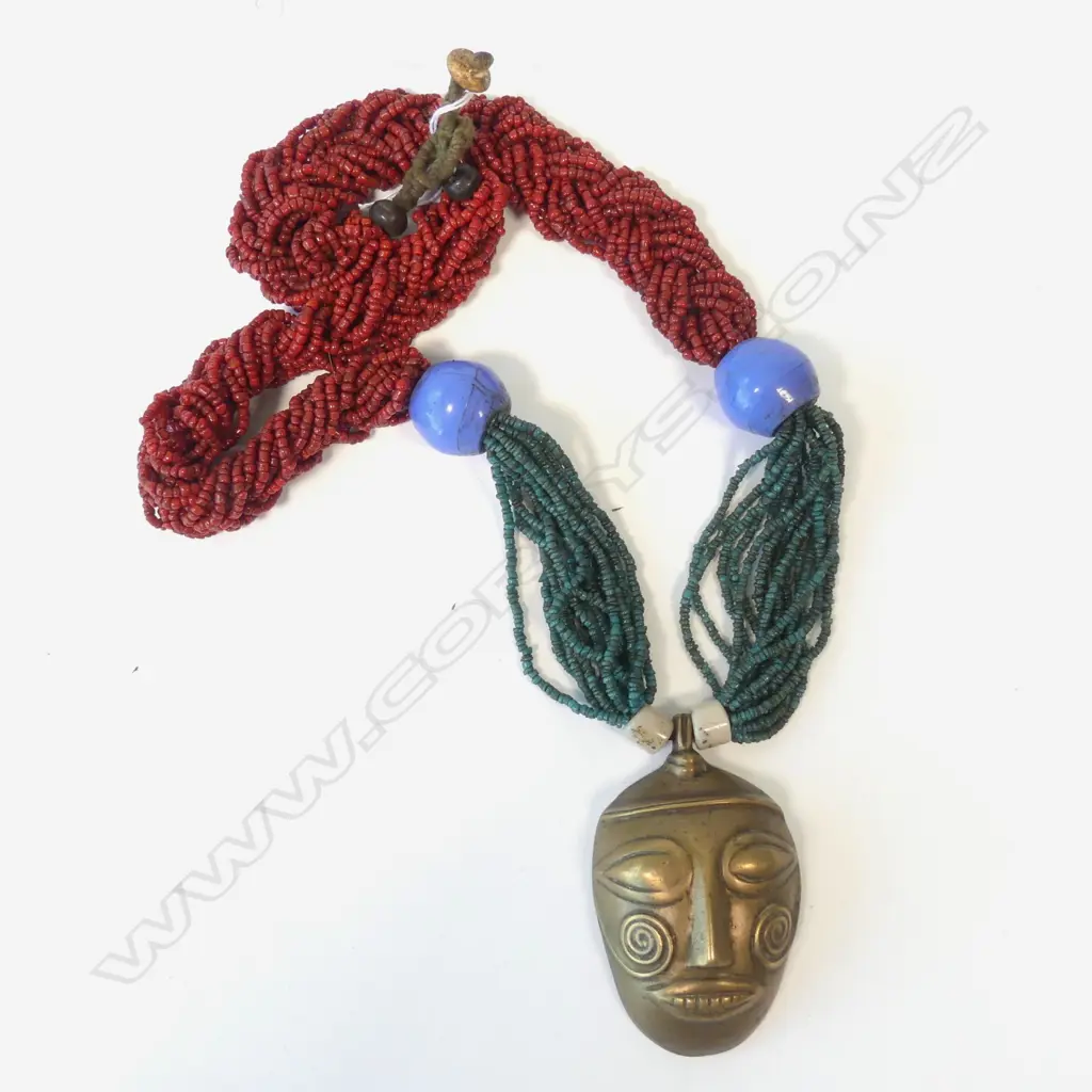 AFRICAN BEAD NECKLACE Image 1++