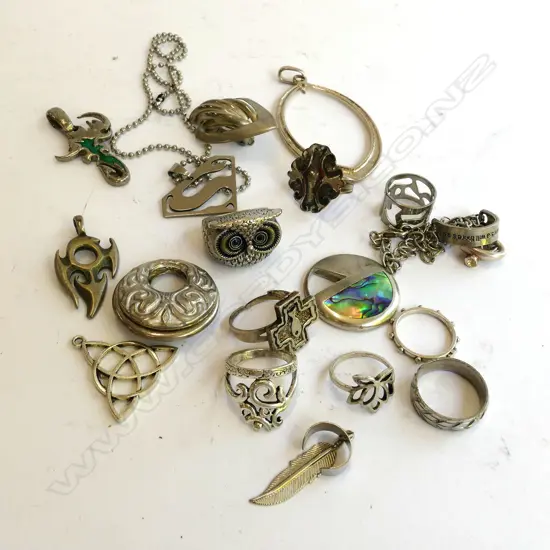BAG COSTUME JEWELRY, NORSE ITEMS