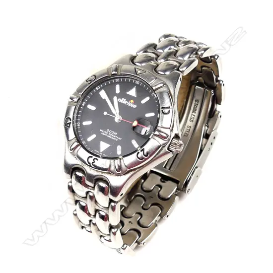 An Ellesse stainless steel wristwatch