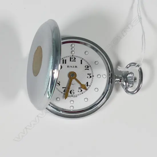 R.N.I.B EARLY 20THC BRAILLE POCKET WATCH