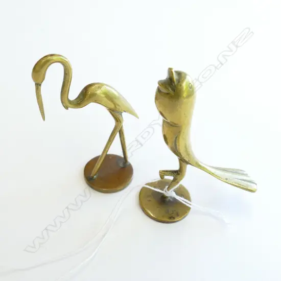 2 X HAGENAUER SMALL BRONZE ORNAMENTS