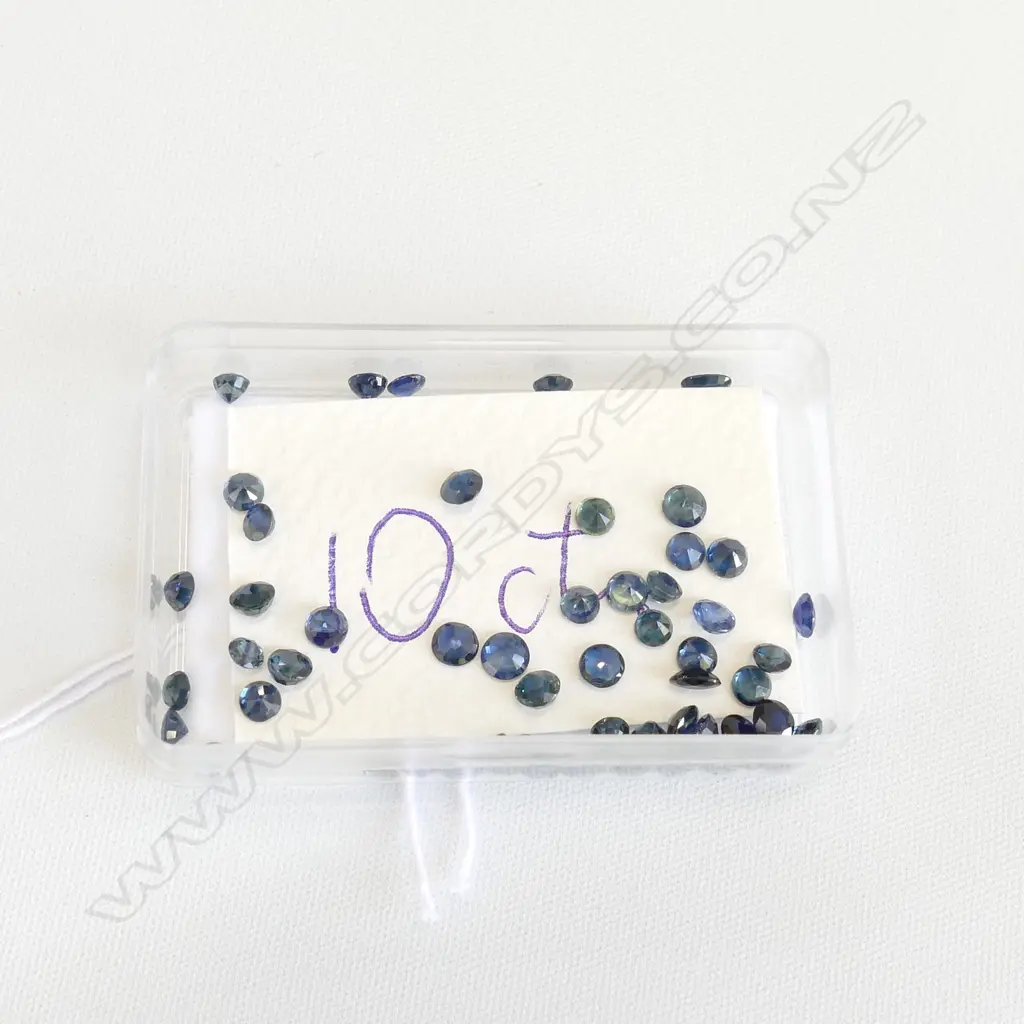 10CT OF SMALL FACET CUT SAPPHIRES Image 1++