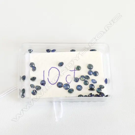 10CT OF SMALL FACET CUT SAPPHIRES