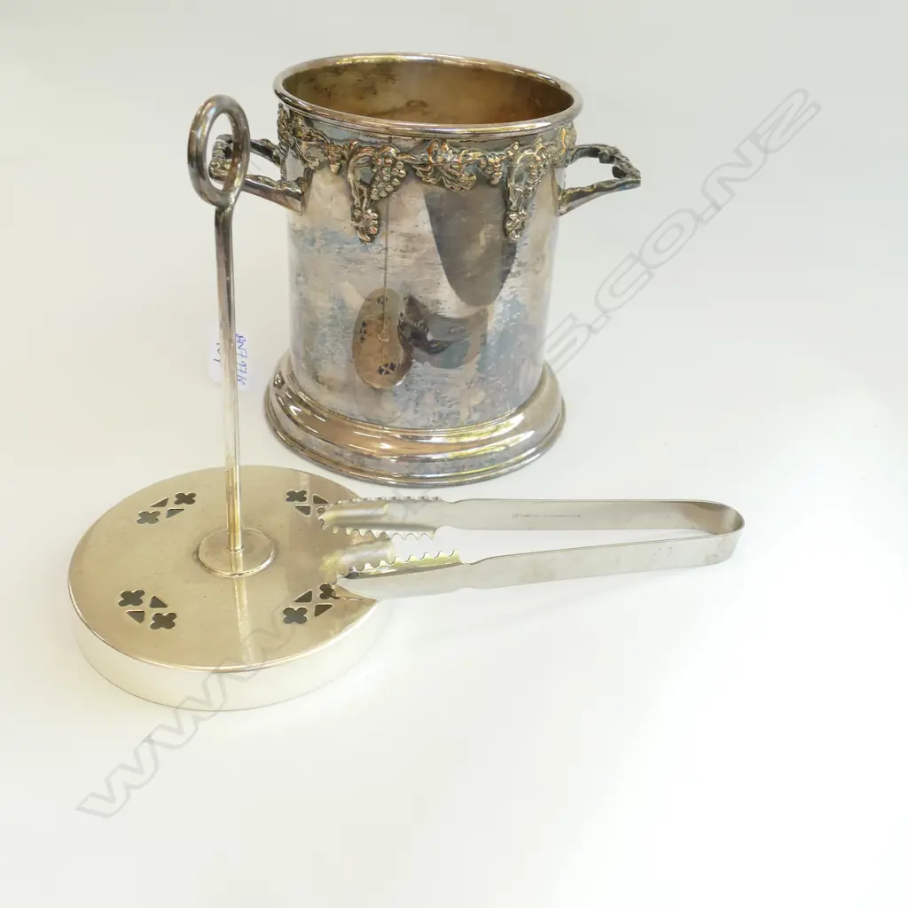 REPRODUCTION SHEFFIELD PLATE WINE COOLER 145MM H Image 1++