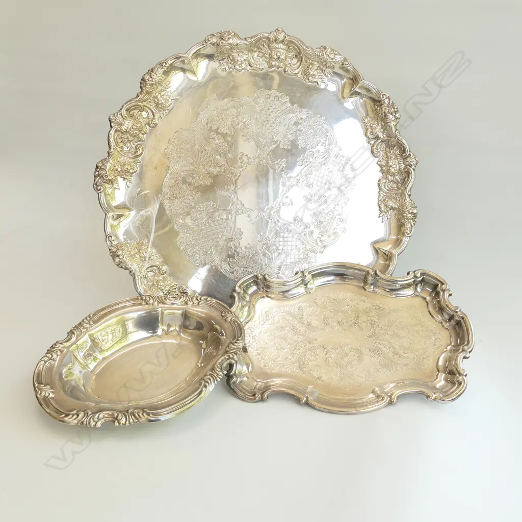 SILVER PLATED TRAYS Image 1++