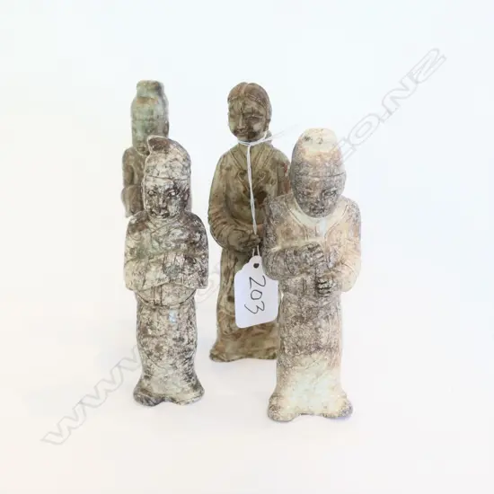 4 JADE CHINESE STATUES H.150MM