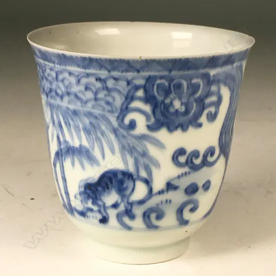 A fine porcelain beaker