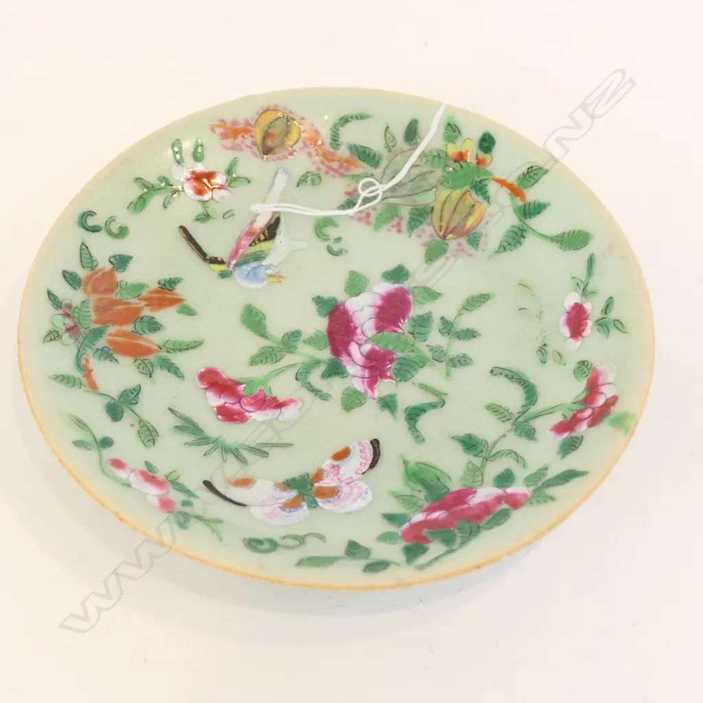 LATE 19THC FAMILLE ROSE PLATE D 14 MM Image 1++