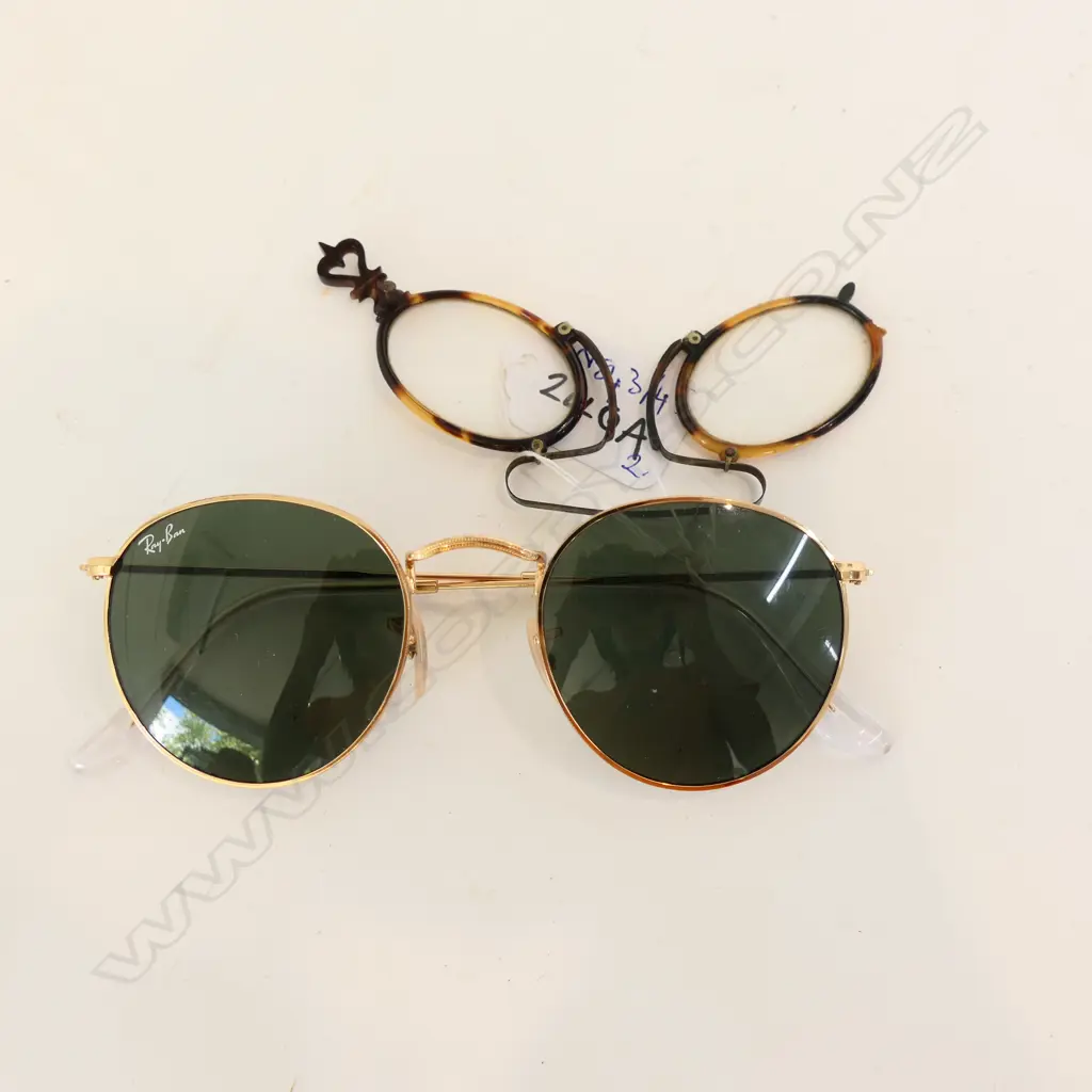 RAY BAN GLASSES & VICTORIAN TORTOISESHELL GLASSES Image 1++