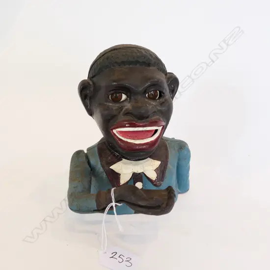 GREEDY BOY MONEY BOX BLUE 160MM H