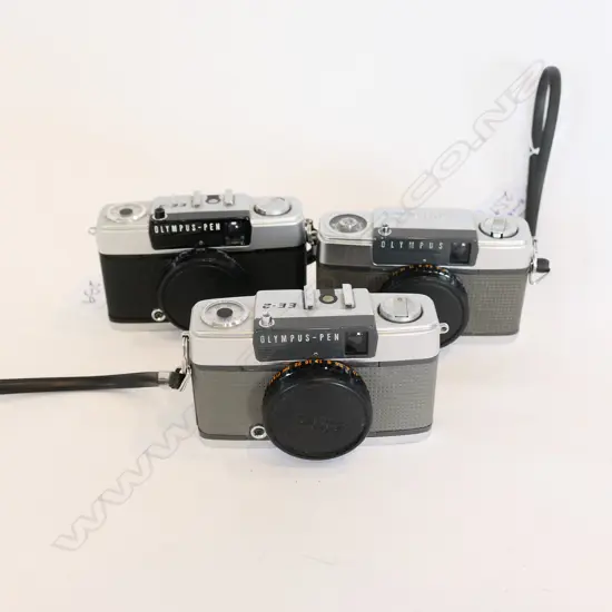 OLYMPUS PEN EE HALF FRAME CAMERAS - EE / EE2 / EE3 