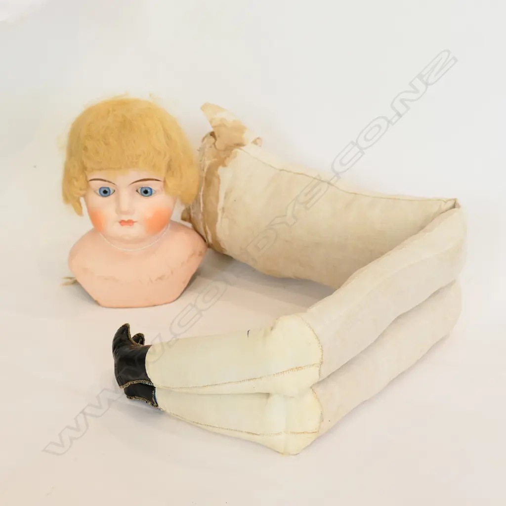 PORCELAIN HEAD DOLL WITH CLOTH BODY Image 1++