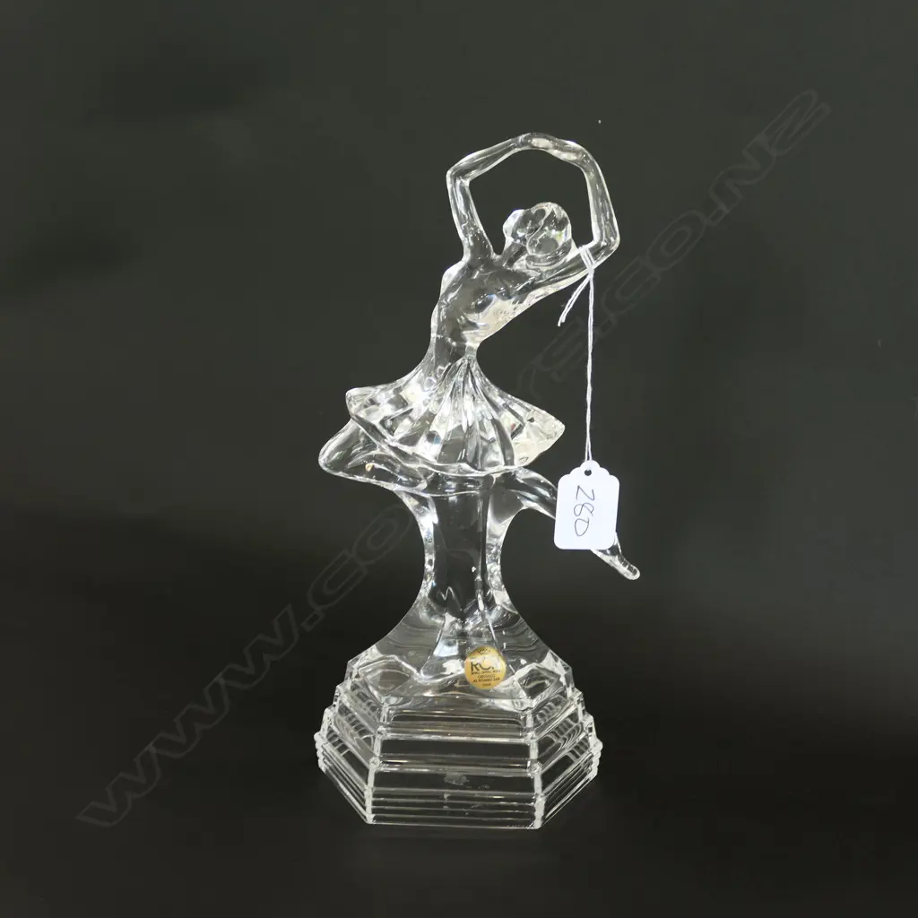 VINTAGE ITALIAN RCR CRYSTAL BALLERINA, H. 270MM Image 1++