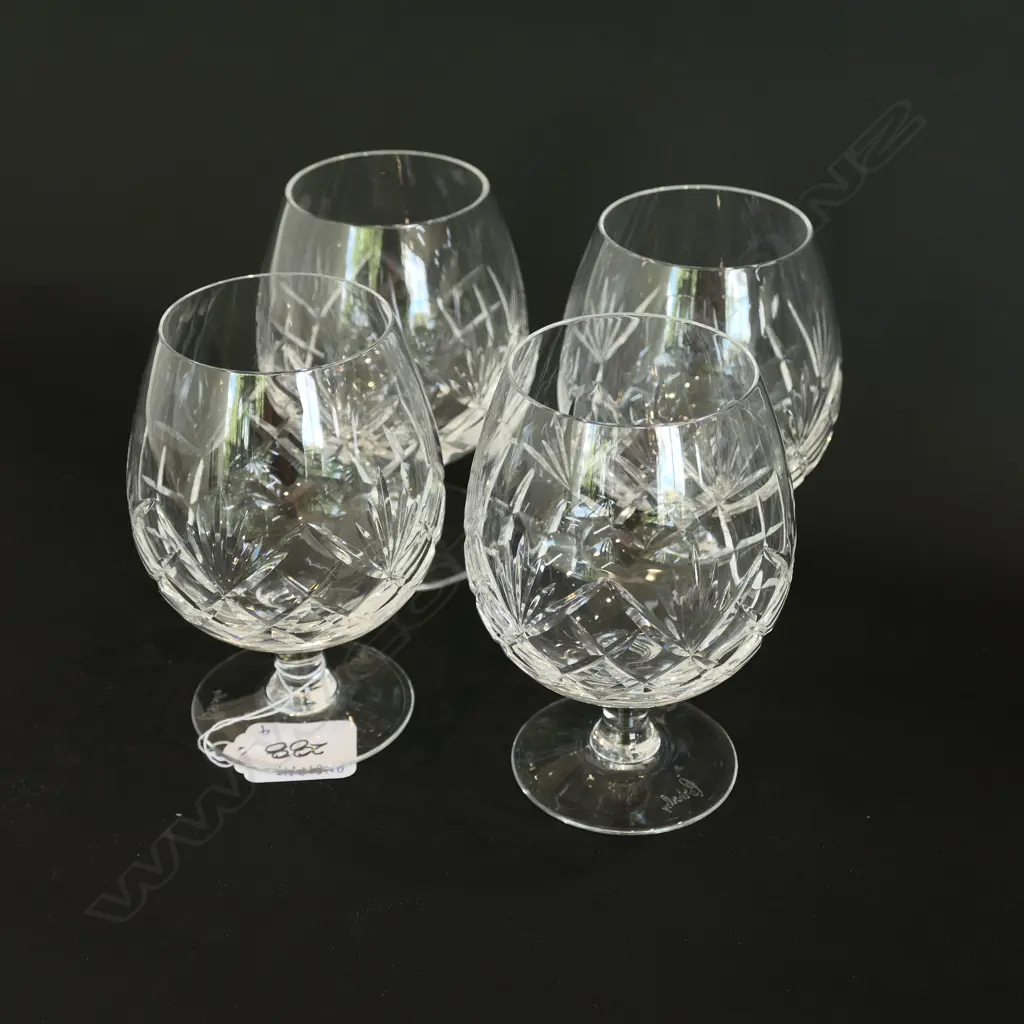 4 BRIARLEY BRANDY GOBLETS 125MM H Image 1++