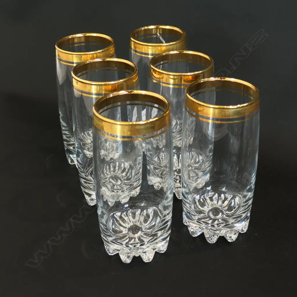 6 GOLD RIM GLASSES Image 1++