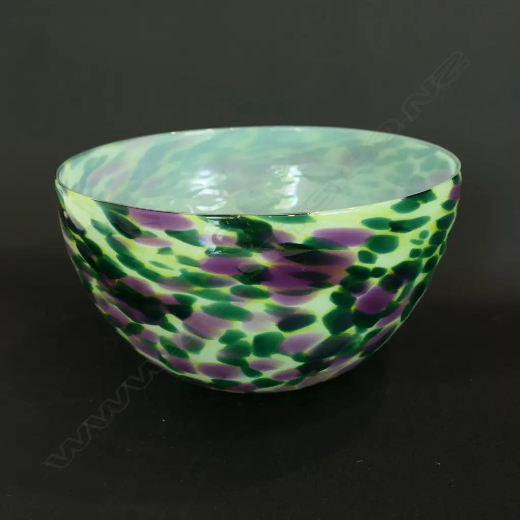 GARY NASH SIGNED STUDIO BOWL 240MM DIA Image 1++