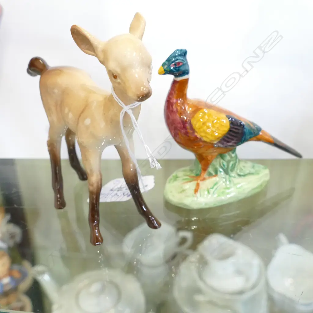 BESWICK PHEASANT 767B PLUS FAWN 1000B Image 1++