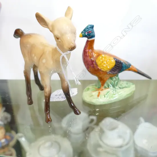 BESWICK PHEASANT 767B PLUS FAWN 1000B